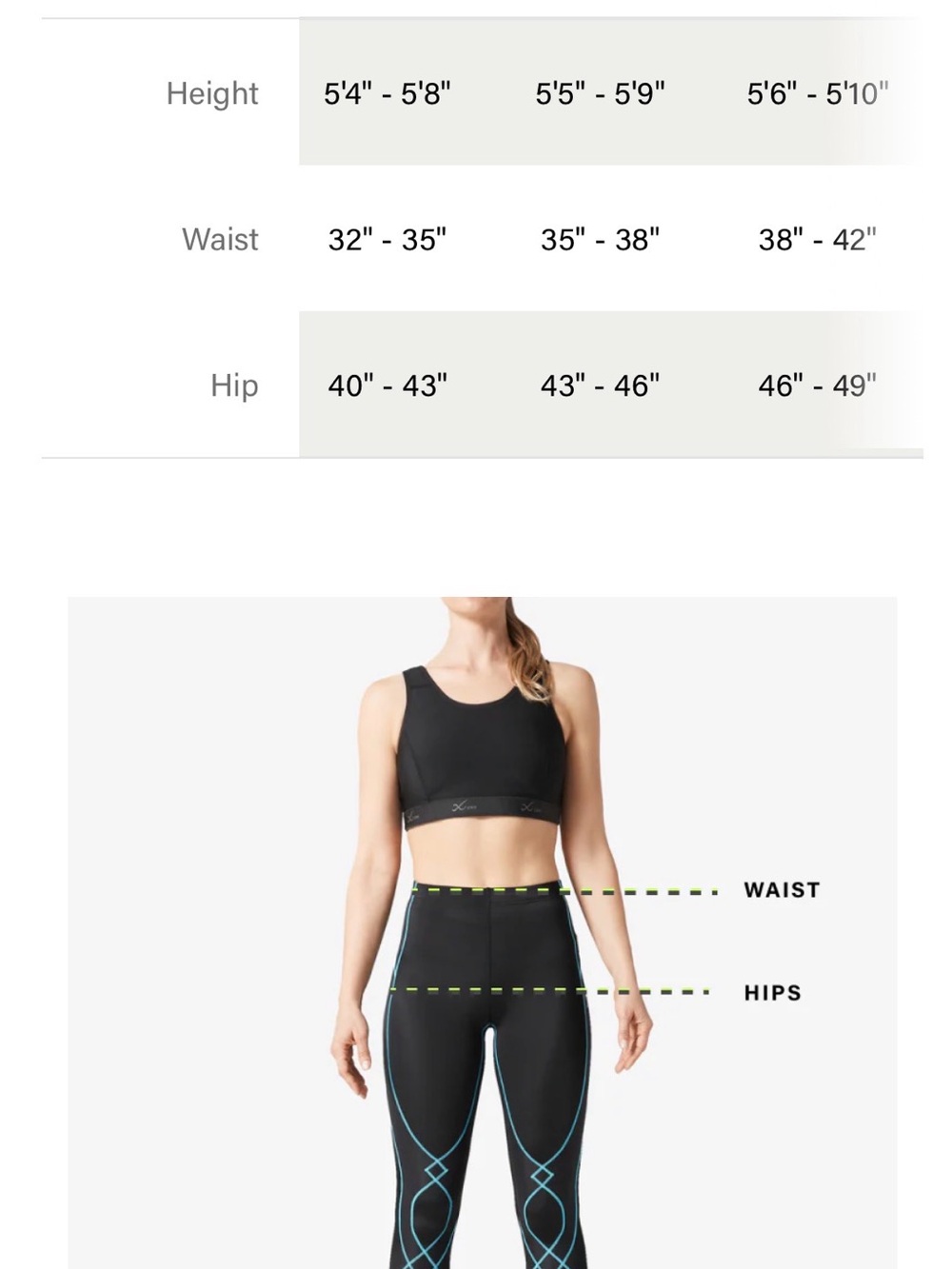 CW-X True Navy/Blue Stabilyx Joint Support Compression Tights - Picture 4 of 4